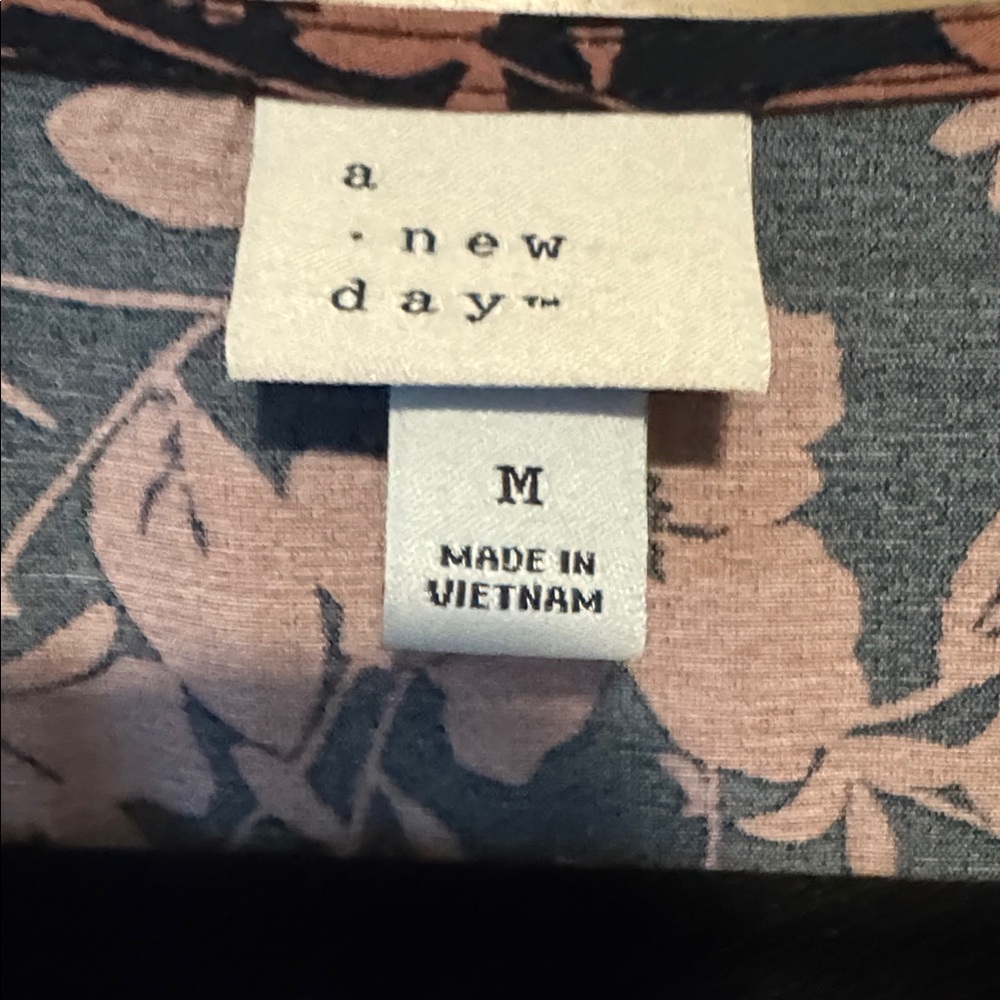 EUC A new day floral Maxi dress Womens M puff sleeve mermaid V Neck career Work - Picture 10 of 13